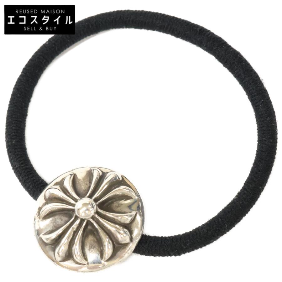 クロムハーツ　ヘアゴム　925 アクセサリー　シルバー Chrome Hearts クロムハーツ 925 シルバー 新型 クロスボールモチーフ