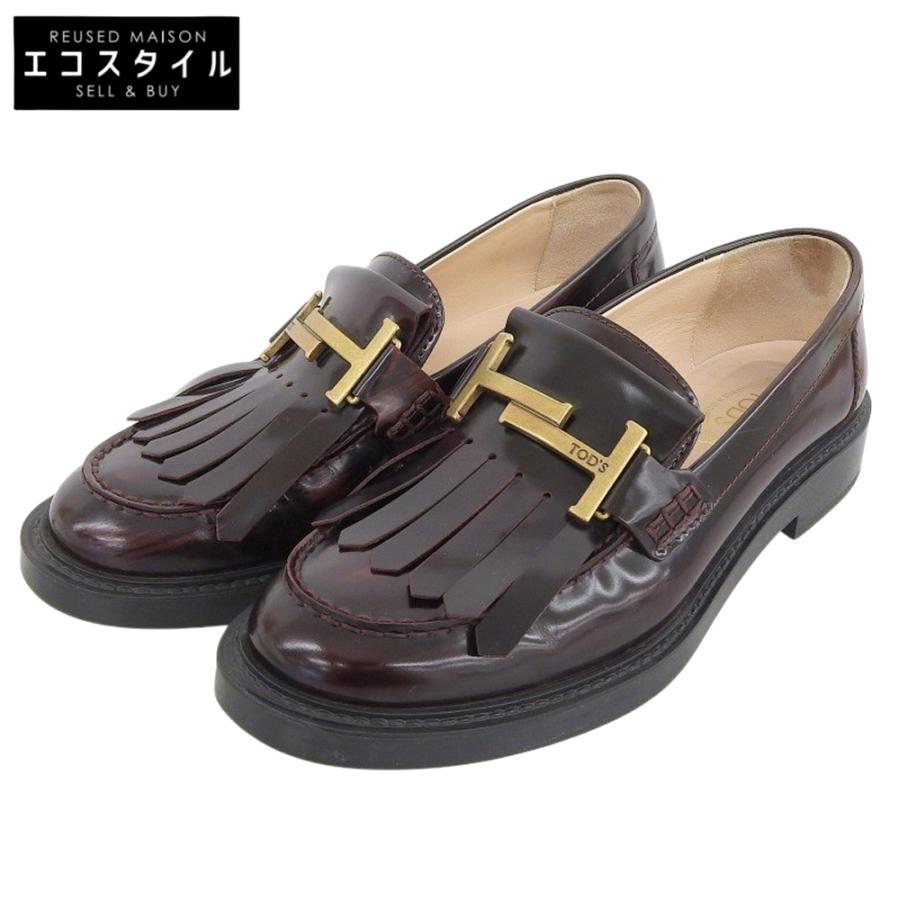 TOD'S（トッズ） ダブルT金具 フリンジデザイン モカシンローファー