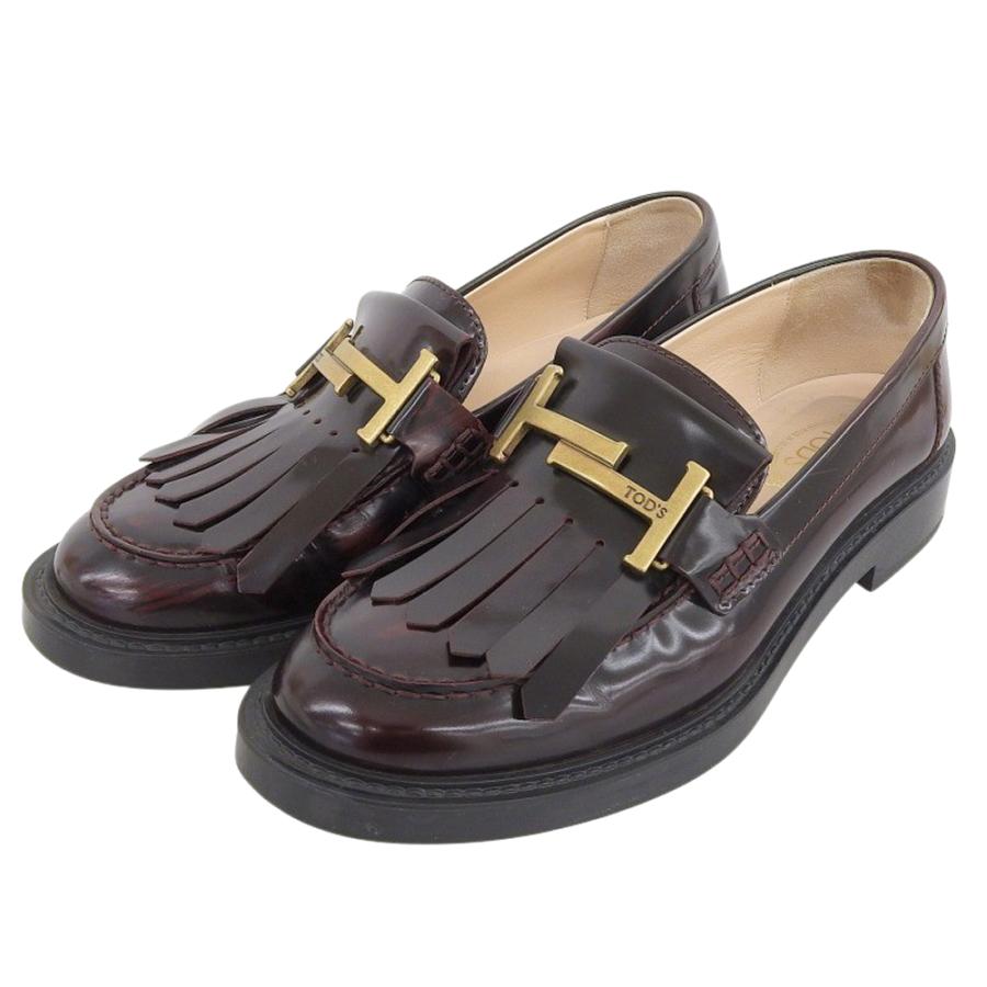 TOD'S（トッズ） ダブルT金具 フリンジデザイン モカシンローファー