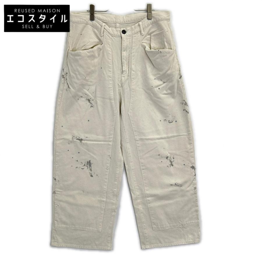 ANCELLM アンセルム 26SS ANC-PT112 ホワイト ペイント加工 C/R DUCK