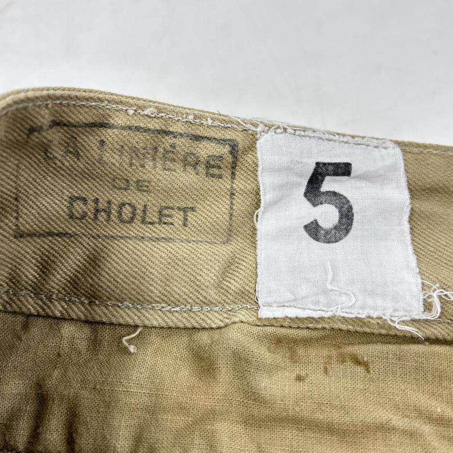 FRENCH MILITARY フレンチミリタリー 50's ベージュ M52 コットンツイル チノショーツ 5 FRENCH MILITARY フレンチミリタリー 50's ベージュ M52 コットン