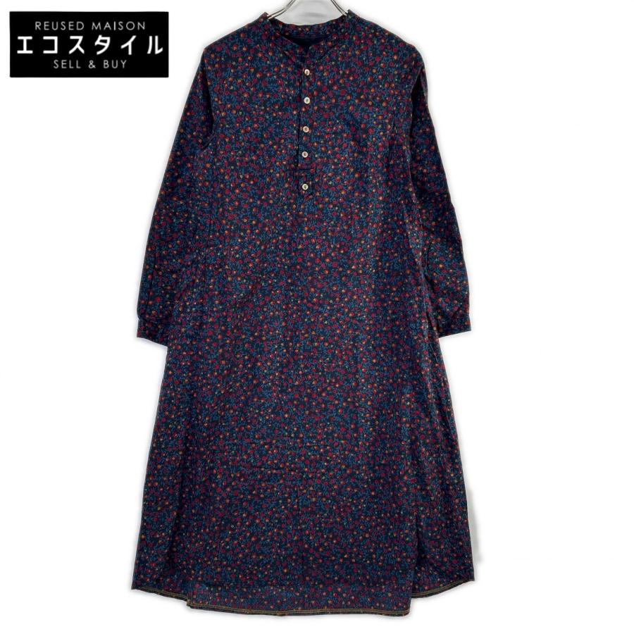 パラスパレス　 シャツワンピース ネイビー花柄 Pal'las Palace（パラスパレス） Pallas Palace PFOP3587C ネイビー
