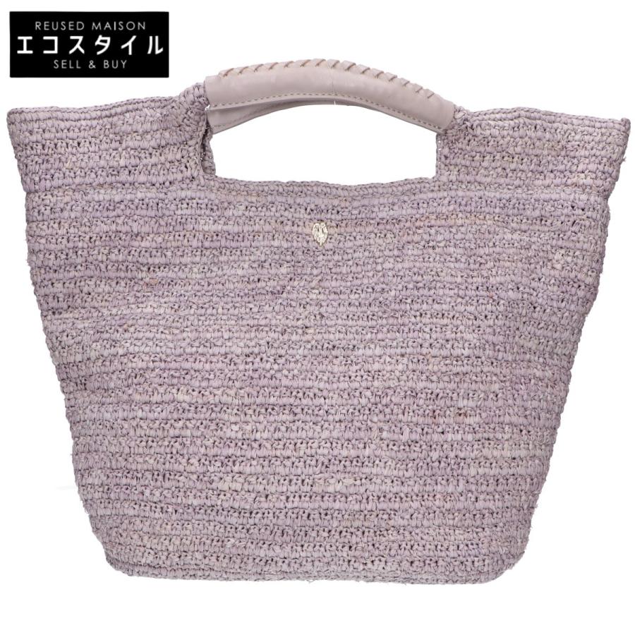 新品　ヘレンカミンスキー ラフィア トートバッグ グレー　PETANI カゴ Helen Kaminski（ヘレンカミンスキー） PETANI S ラフィア かごバッグ