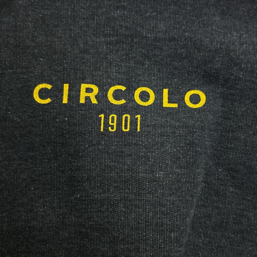 CIRCOLO1901 チルコロ1901 インディゴ コットン混 サイドベンツ メタル 
