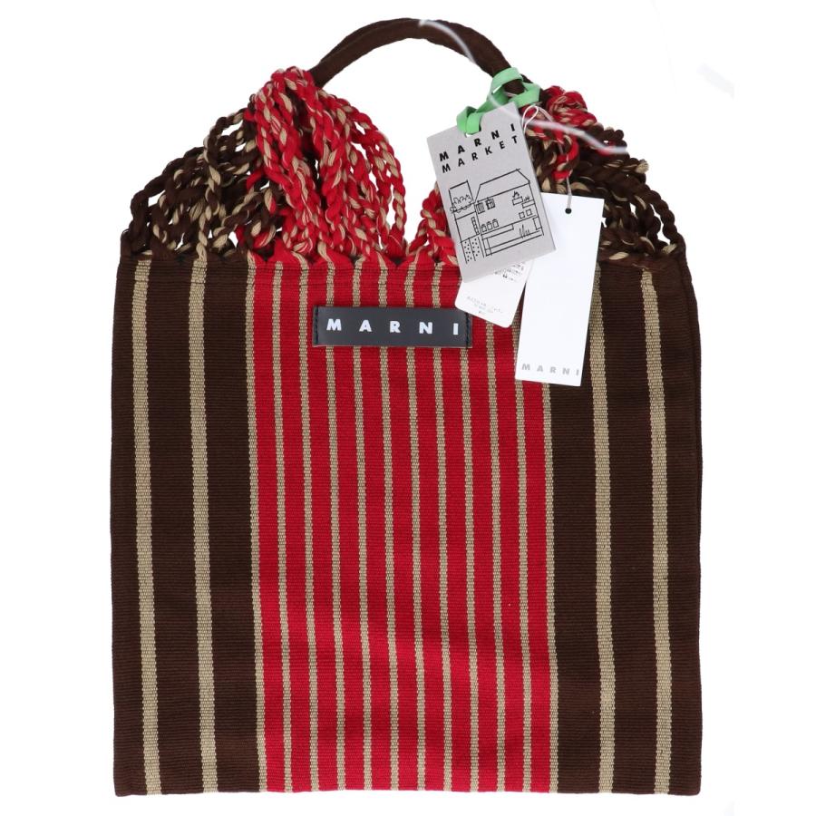 MARNI マルニ ハンモックバッグ マルニマーケット SHMH0009A0 MARNI（マルニ） 新品同様 SHMH0009A0 MARKET HAMMOCK BAG ストライプ