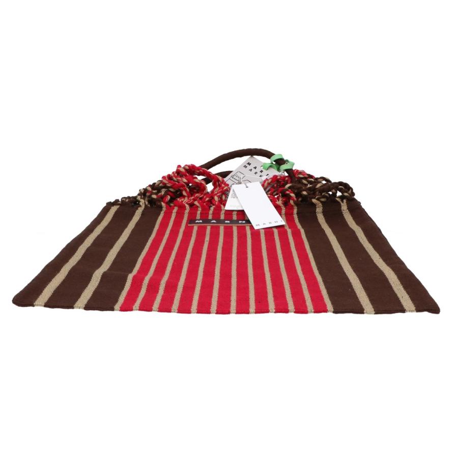 MARNI（マルニ） 新品同様 SHMH0009A0 MARKET HAMMOCK BAG ストライプ