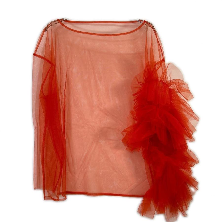MARGE マージ 1006-0102-313 オレンジ Tulle asymmetric decorative p