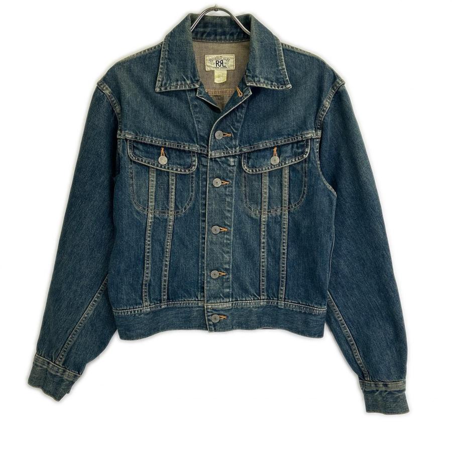 RRL ダブルアールエル JR-RS-NM-4101 インディゴ コットン メタルロゴ 