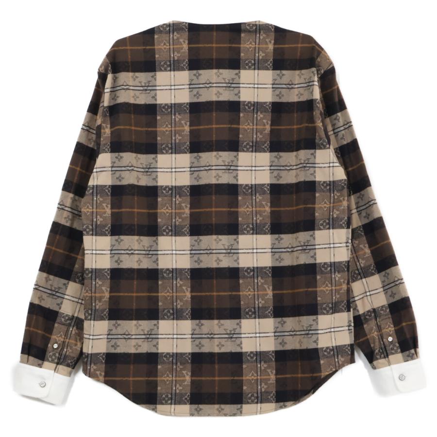 LOUIS VUITTON ルイヴィトン 【新品同様/国内正規/26年製】RM261M9 WLE HUS33W モノグラム フランネル 長袖シャツ XS 新品同様/国内正規/26年製 LOUIS VUITTON ルイヴィトン RM261M9 WLE