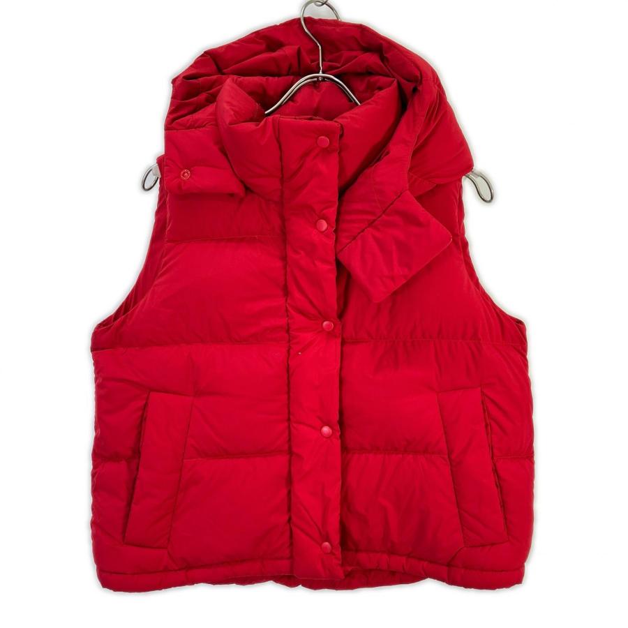 lululemon クロップド フード付き ダウンベスト 取り外し可 Lululemon ルルレモン レッド Wunder Puff フード付きクロップダウン