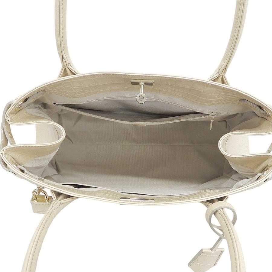 【美品】HAMANO クロコ型押し クラッシー アーバン ベージュ トートバッグ 美品 HAMANO 濱野 牛革 クロコ型押し クロコクラッシーアーバントート