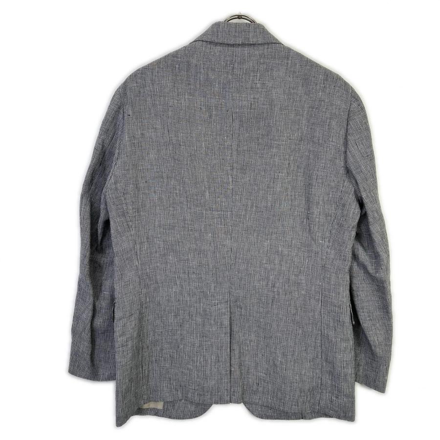 美品/ PAPAS パパス D048AFJL016 ネイビー×ホワイト ハウンドトゥース