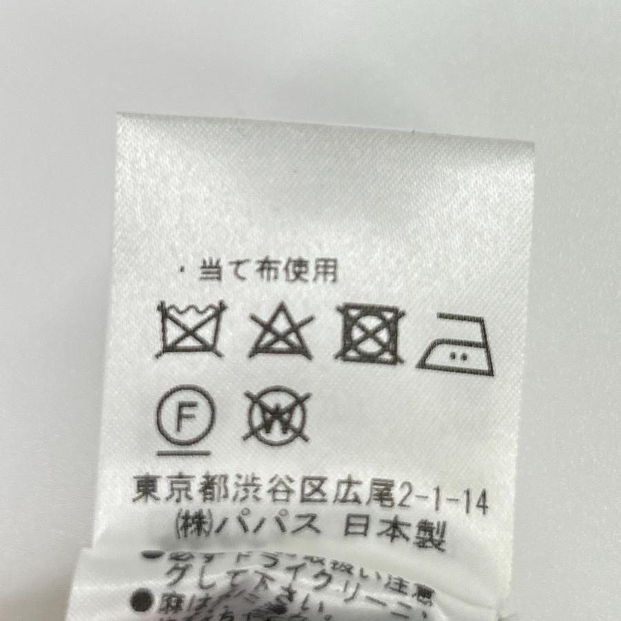 美品/ PAPAS パパス D048AFJL016 ネイビー×ホワイト ハウンドトゥース
