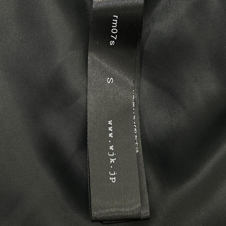 WJK ダブルジェイケイ rm07s ブラック ラムレザーダウンベスト S