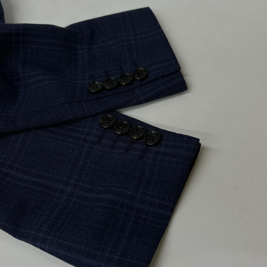 D'URBAN（ダーバン） DURBAN ネイビー ウール100 チェック柄 2B
