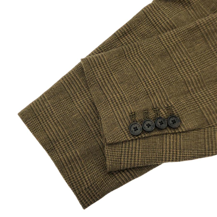 カレンソロジー Curensology 25AW カーキ グレンチェック リネンシルク