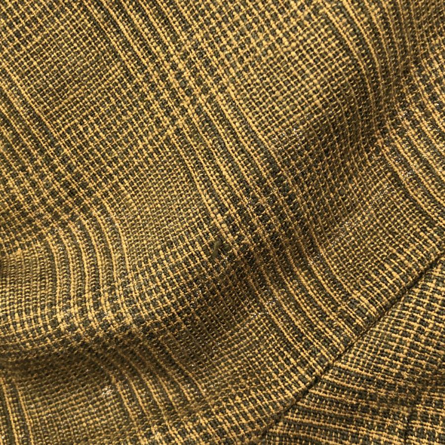 カレンソロジー Curensology 25AW カーキ グレンチェック リネンシルク