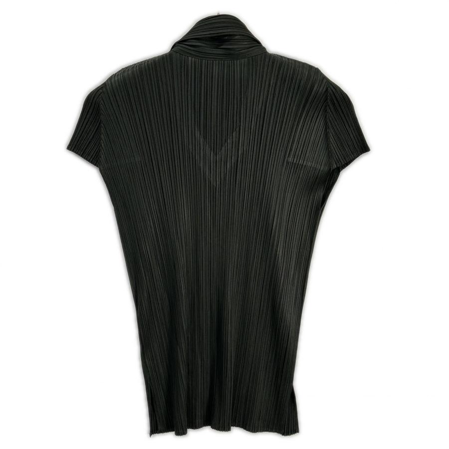 PLEATS PLEASE（プリーツ プリーズ） 美品/ PP33-JK149 チャコール 襟