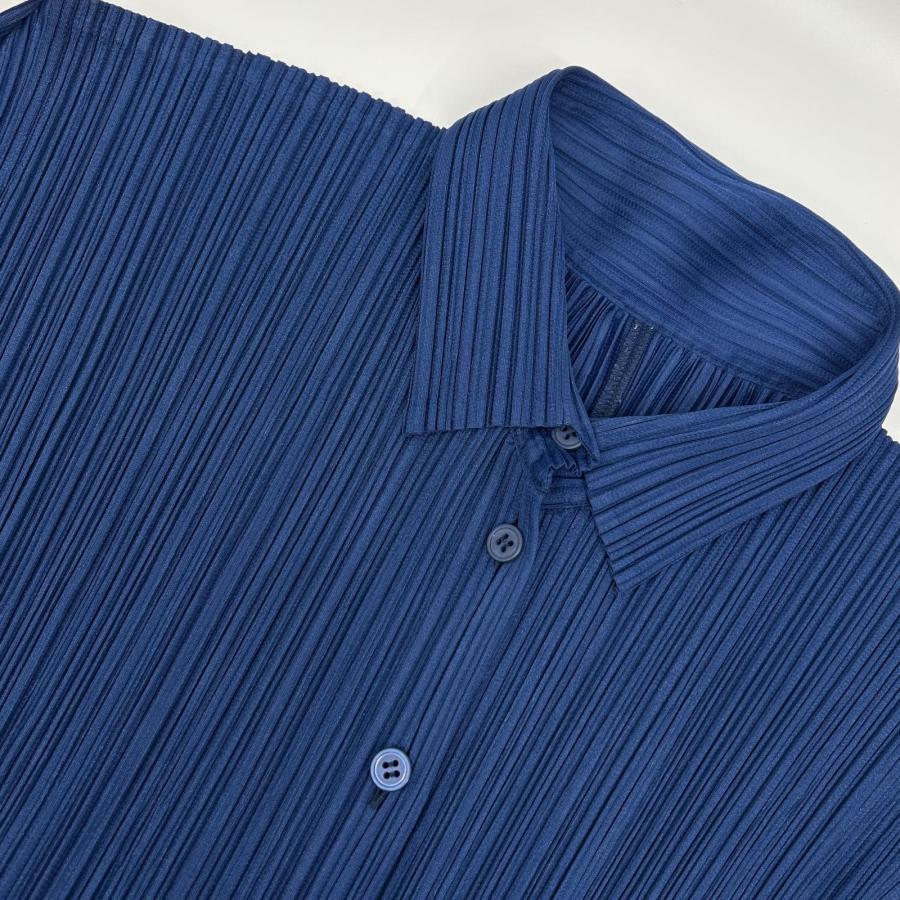 PLEATS PLEASE（プリーツ プリーズ） 美品/ PP63-JJ401 ブルー 長袖