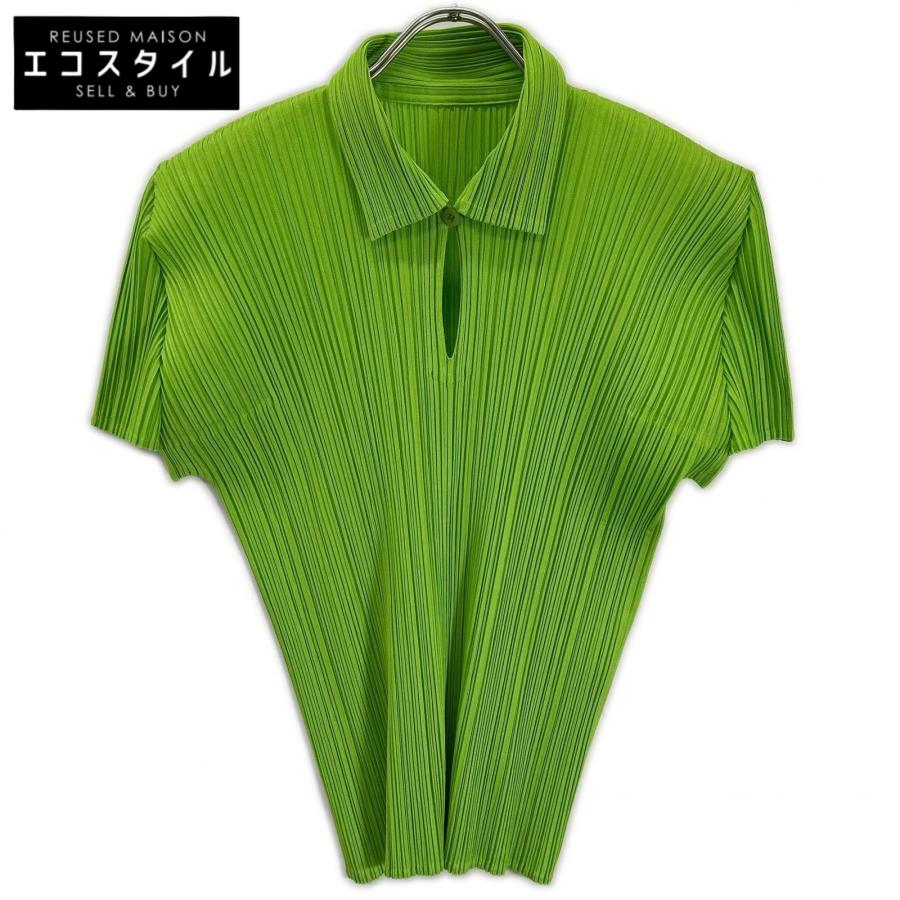 PLEATS PLEASE（プリーツ プリーズ） 美品/ PP61-JK208 ライトグリーン
