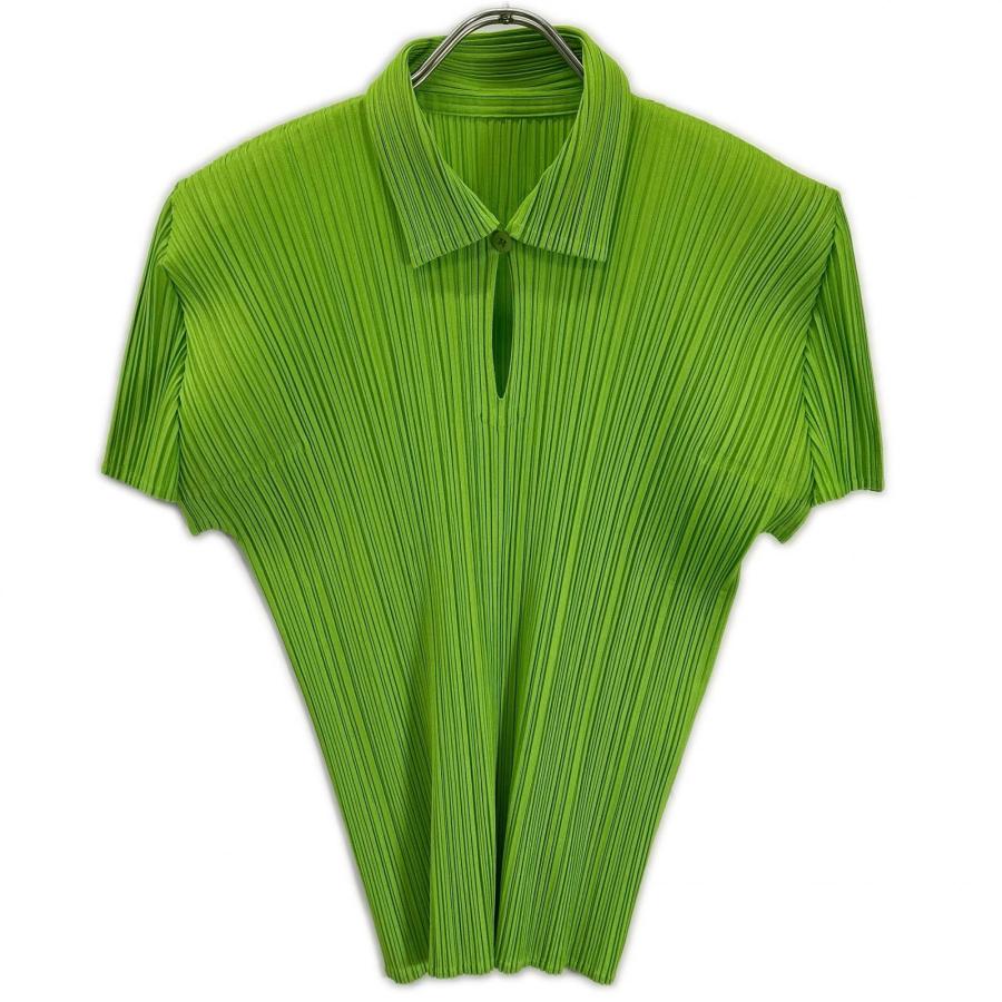PLEATS PLEASE（プリーツ プリーズ） 美品/ PP61-JK208 ライトグリーン