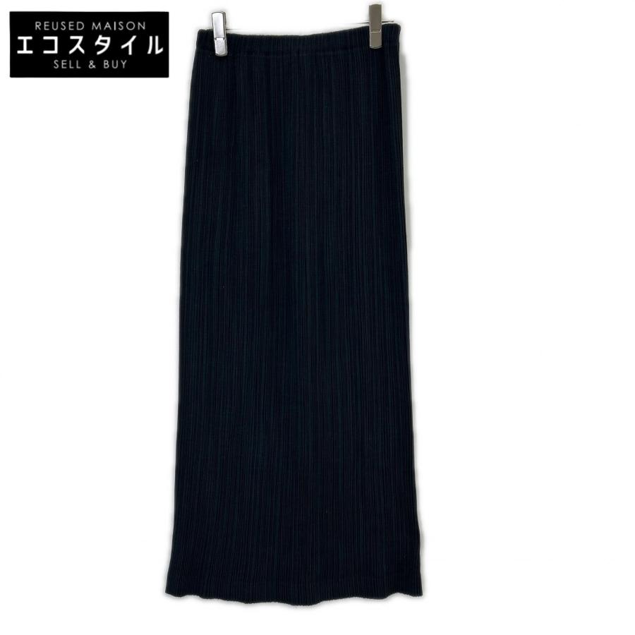 ISSEY MIYAKE（イッセイミヤケ） IM61-FG709 ブラック ロングスカート