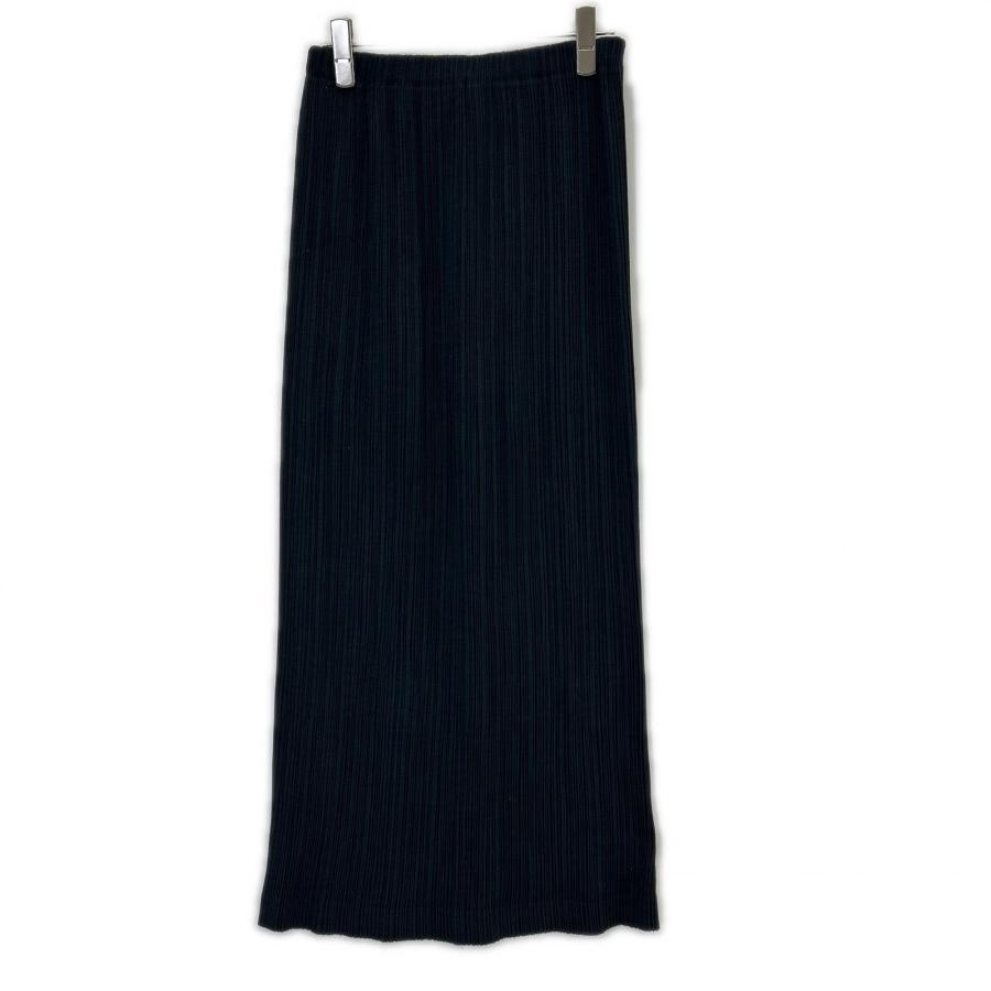 ISSEY MIYAKE（イッセイミヤケ） IM61-FG709 ブラック ロングスカート