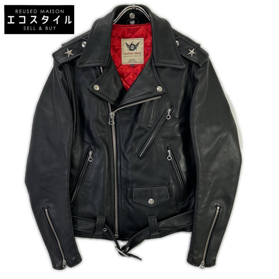 666 ダブルライダースジャケット 34 トリプルシックス　ルイスレザー 666 ダブルライダースジャケット 34 トリプルシックス ルイスレザー 美
