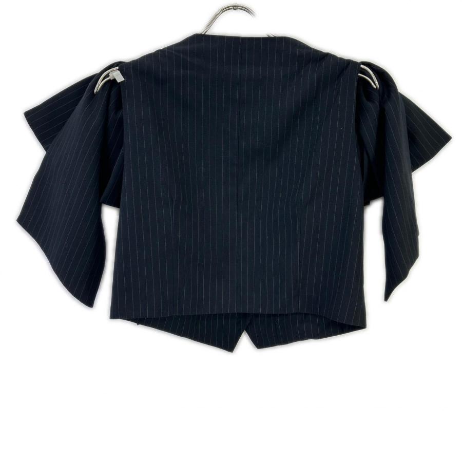 Bibiy ビビィ ネイビー ピンストライプ BIBIY DONNA RIBBON VEST
