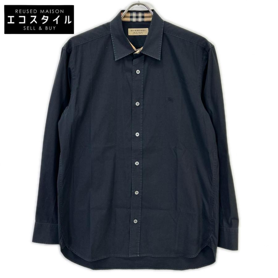 BURBERRY バーバリー 8036118 ブラック コットン ストライプロゴライン