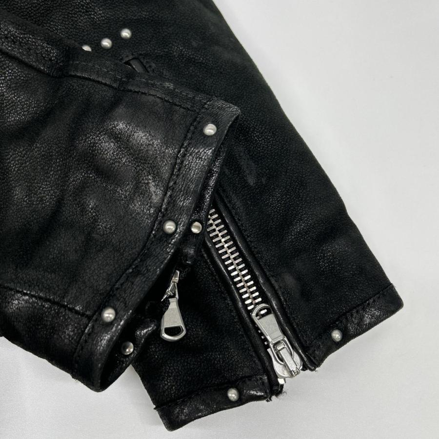 DIESEL BlackGold ディーゼルブラックゴールド ブラック シープスキン
