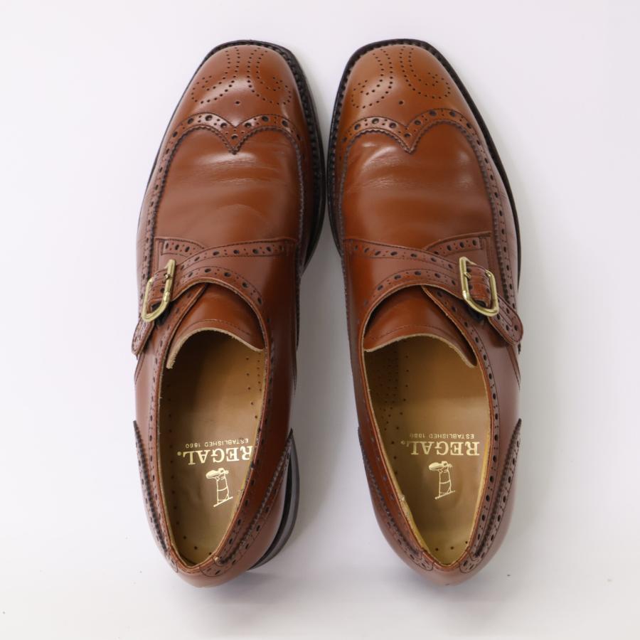 REGAL（リーガル） 美品 A8A5359JJ レザー ブローグ シングルモンク