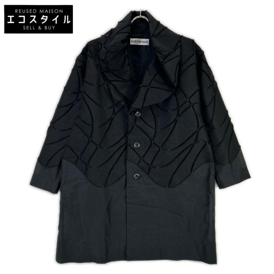 ISSEY MIYAKE（イッセイミヤケ） 17AW IM74FD503 ブラック ウール 切替 