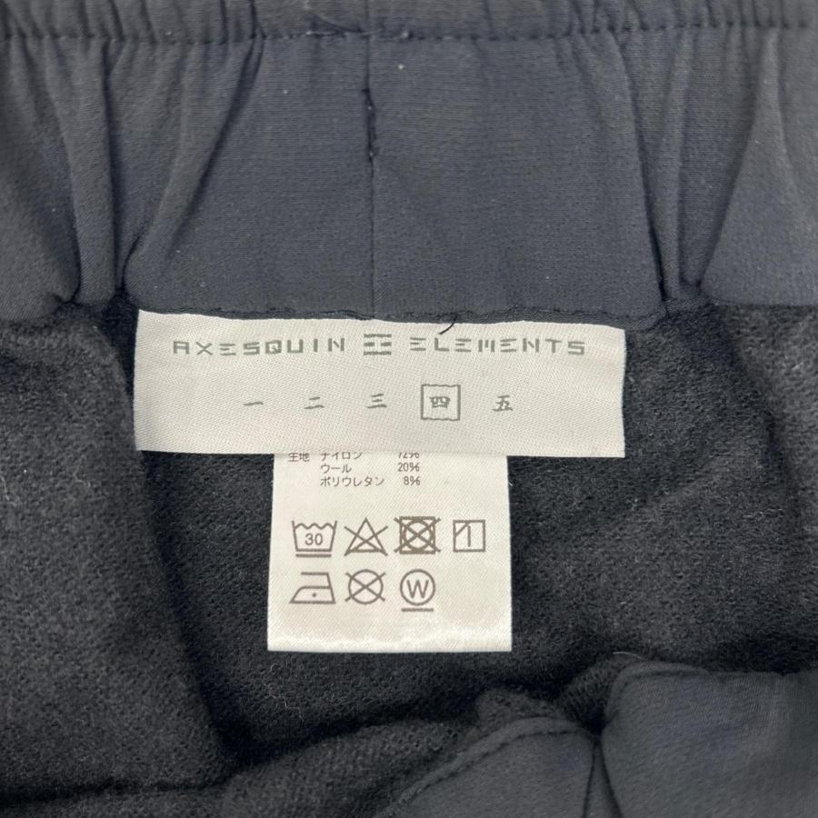 AXESQUIN アクシーズクイン 022002 ブラック テックワイドパンツ 四