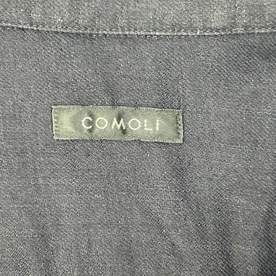 COMOLI コモリ 23SS X01-02023 ネイビー リネン100 リネンツイル