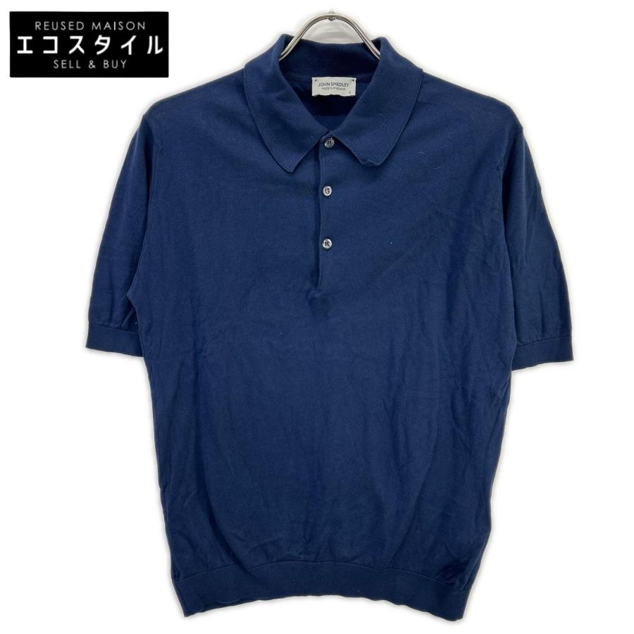 JOHN SMEDLEY ジョンスメドレー ネイビー シーアイランドコットン JOHN SMEDLEY（ジョンスメドレー） フレンチネイビー シーアイランド