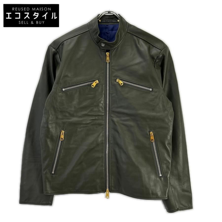 Paul Smith（ポール・スミス） 143168 カーキグレー シープレザー 