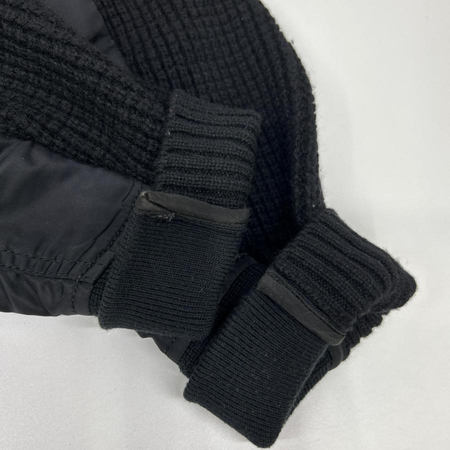 sacai（サカイ） SCM-031 ブラック Wool Knit Pullover/ドッキング