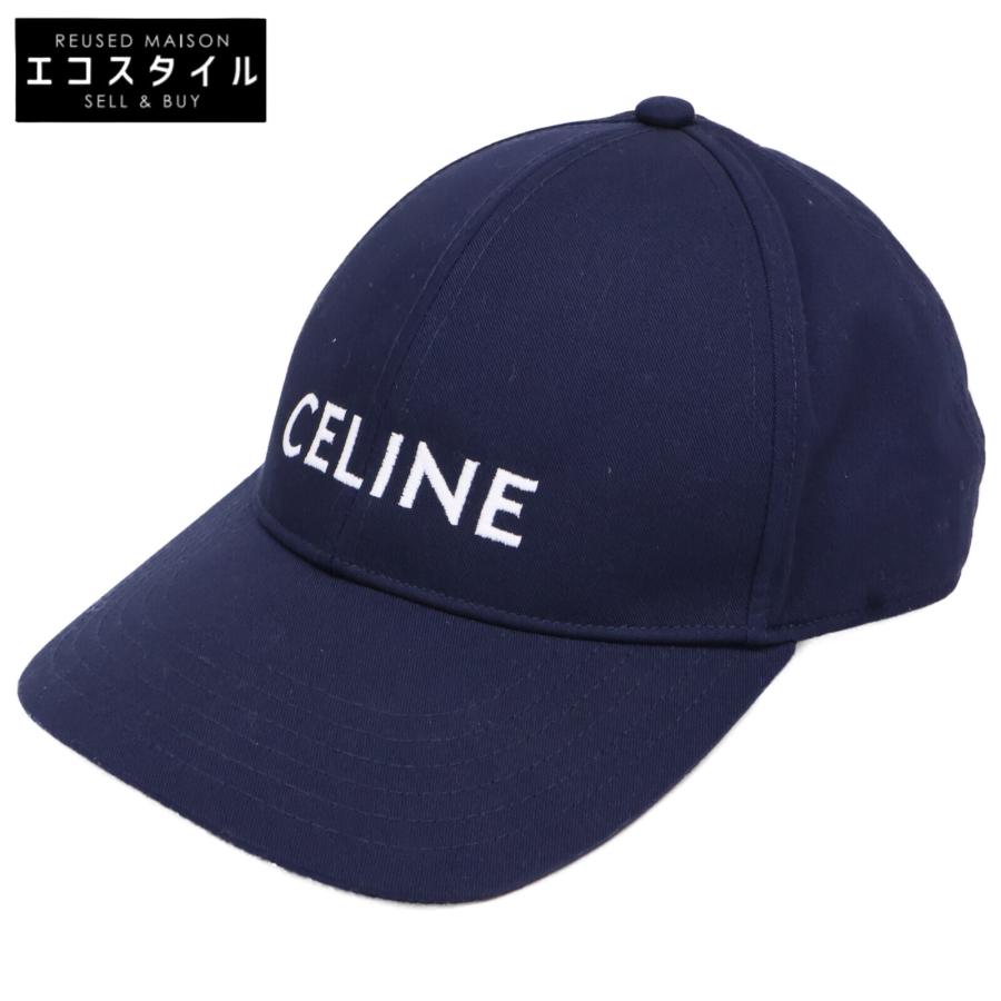 CELINE セリーヌ 【美品/国内正規】2AUA1242N ロゴ刺繍 ベースボールキャップ M CELINE（セリーヌ） 美品/国内正規 2AUA1242N ロゴ刺繍 ベースボール