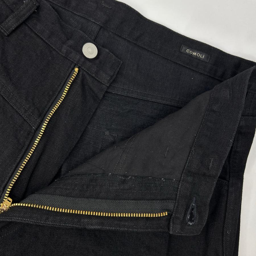 COMOLI（コモリ） C03-03005 ブラックデニム テーパードパンツ
