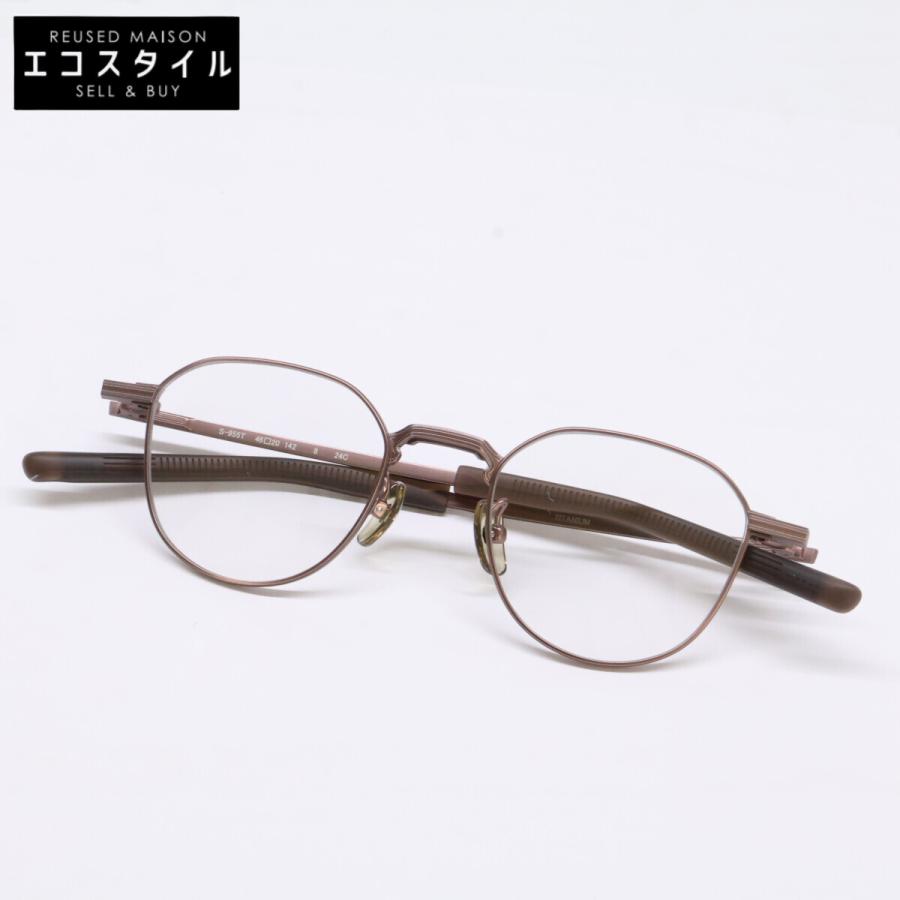 999.9 フォーナインズ 【新品同様】S-955T 8 TITANIUM クラウンパントシェイプ アイウェア 46□20-142 999.9（フォーナインズ） 新品同様 S-955T 8 TITANIUM クラウンパント