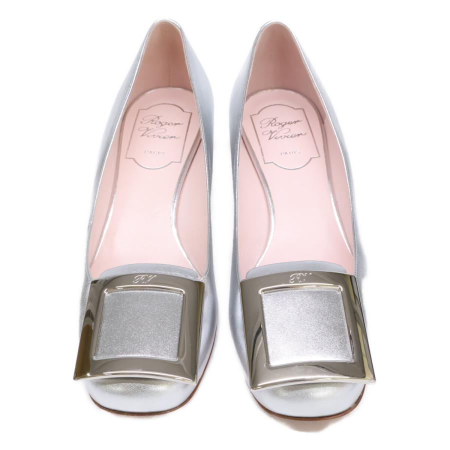 Roger Vivier（ロジェヴィヴィエ） 美品/ スクエアバックル チャンキー