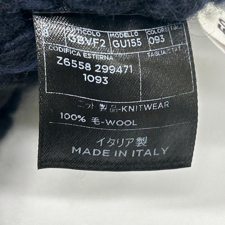 GUCCI（グッチ） 299471 ネイビー ウール100 ケーブルニット ショート