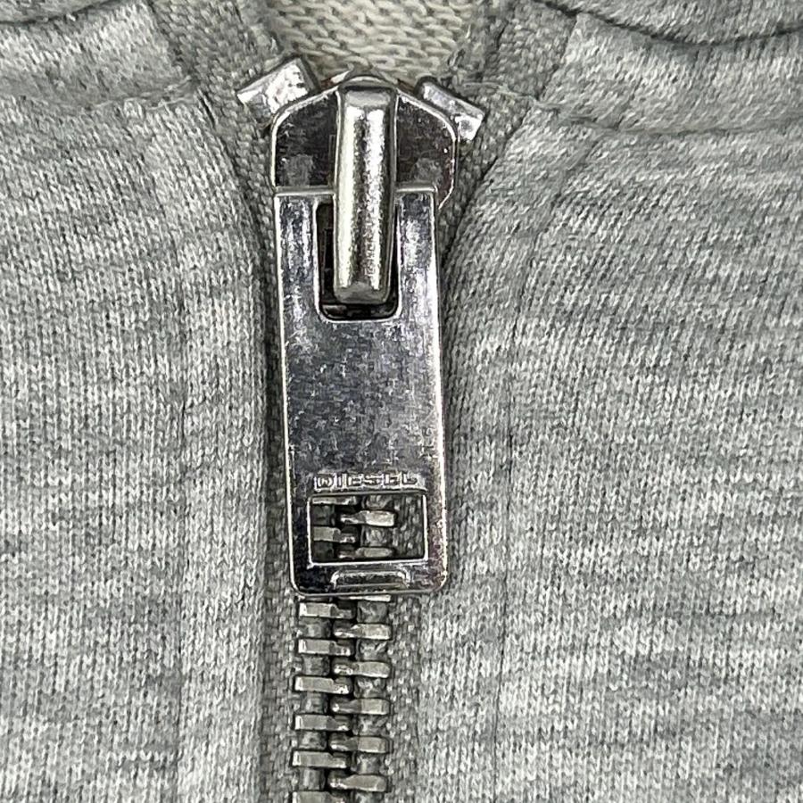 DIESEL（ディーゼル） グレー デニム切替 フーデッドジップアップ