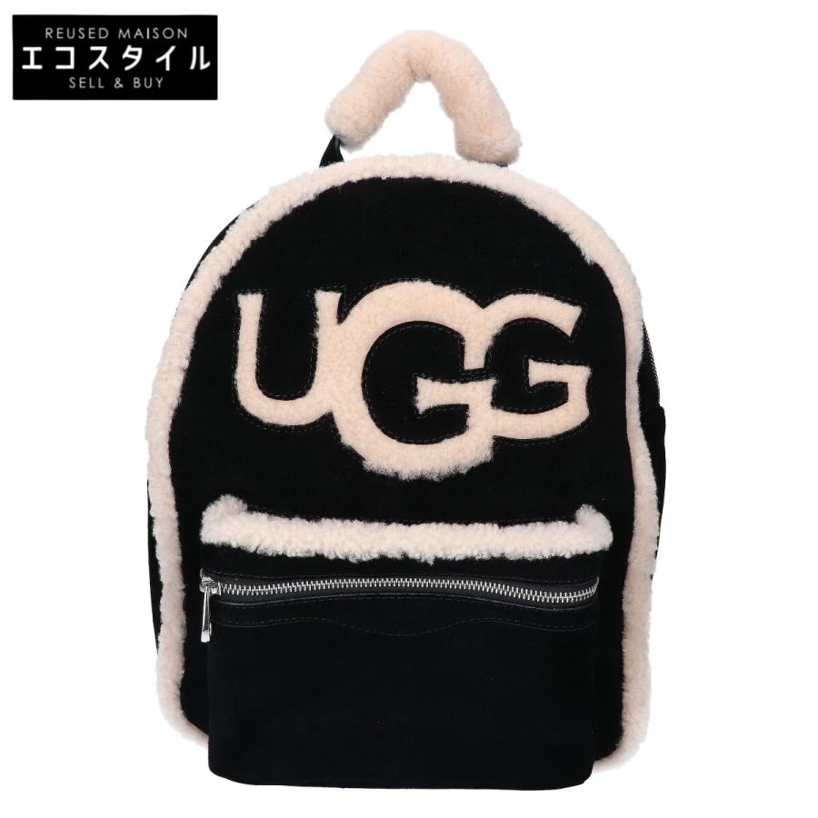 UGG シープスキン スエード バックパック（説明書付） UGG（アグ） 美品/ 1093568 DANNIE BACKPACK SHEEPSKIN ロゴデザイン