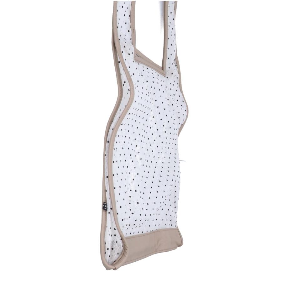 LUDLOW（ラドロー） ドット チュールxレザー トートバッグ ベージュ