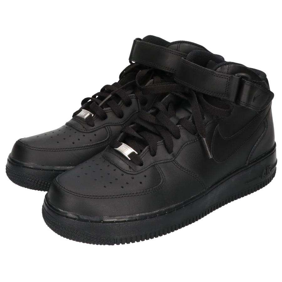 NIKE（ナイキ） 美品 ブラック エアフォース1ミッド '07 ミドルカット