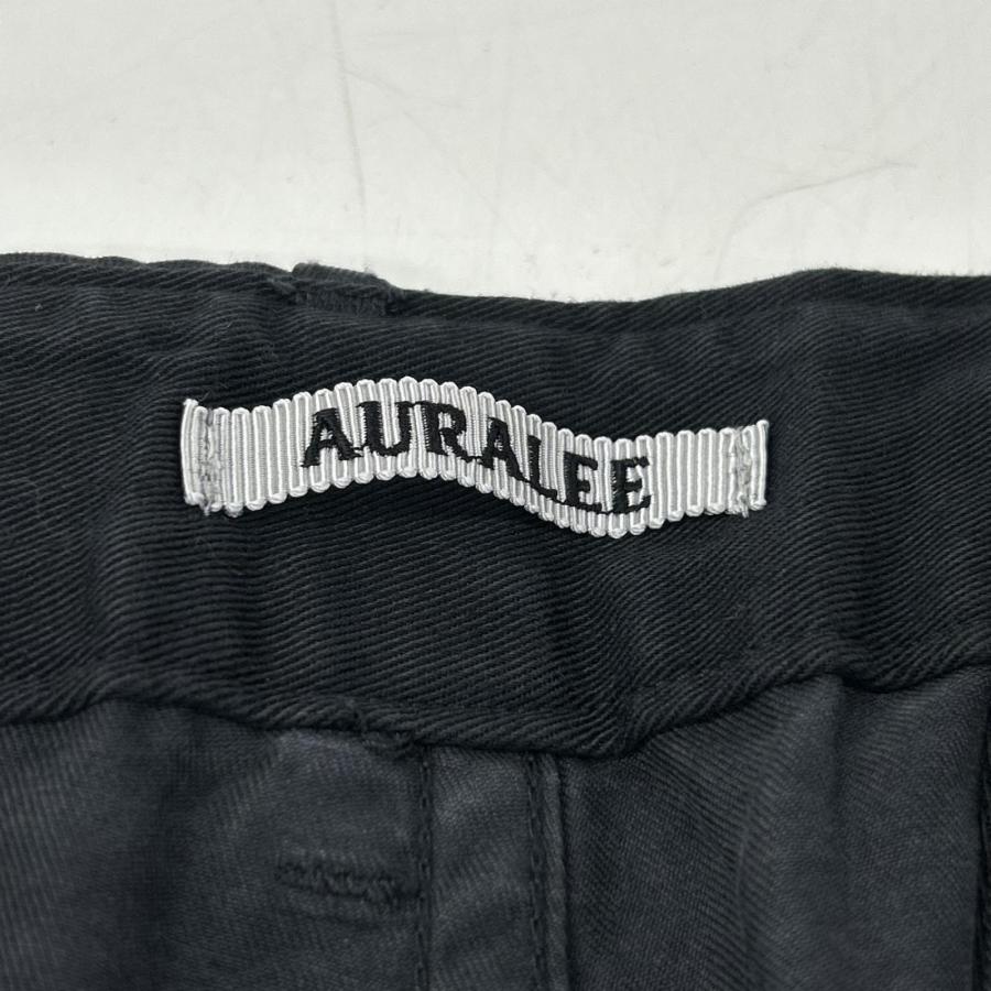 AURALEE（オーラリー） A26SP03LF ブラック GARMENT-DYED FINX LIGHT