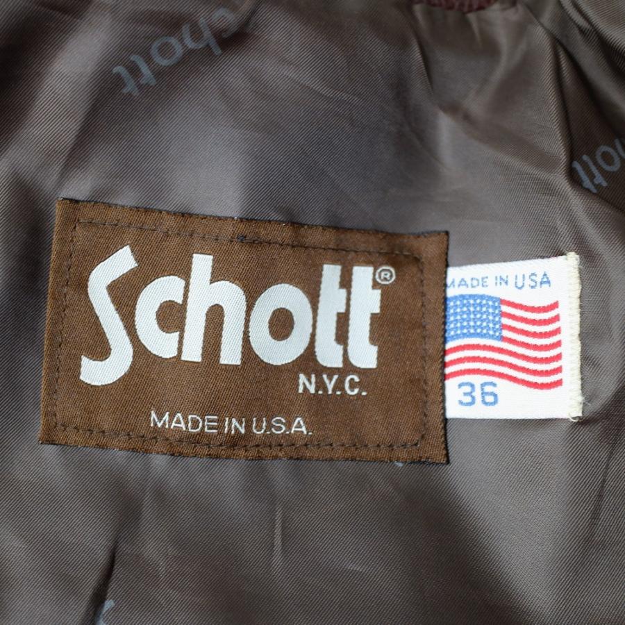 Schott N.Y.C（ショット） SCHOTT 659 襟付 レザーシングルライダース