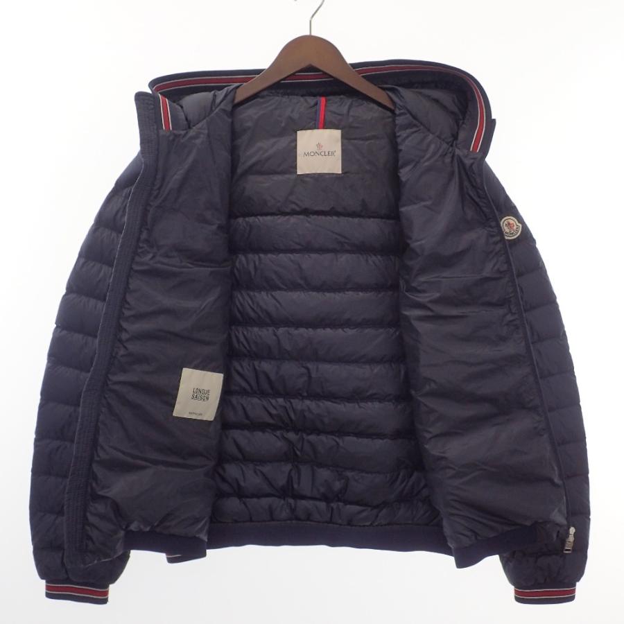  MONCLER モンクレール ELIOTエリオット アームロゴワッペン フーディダウン ジャケット 4 ネイビー メンズ 【ミシックジャケット】